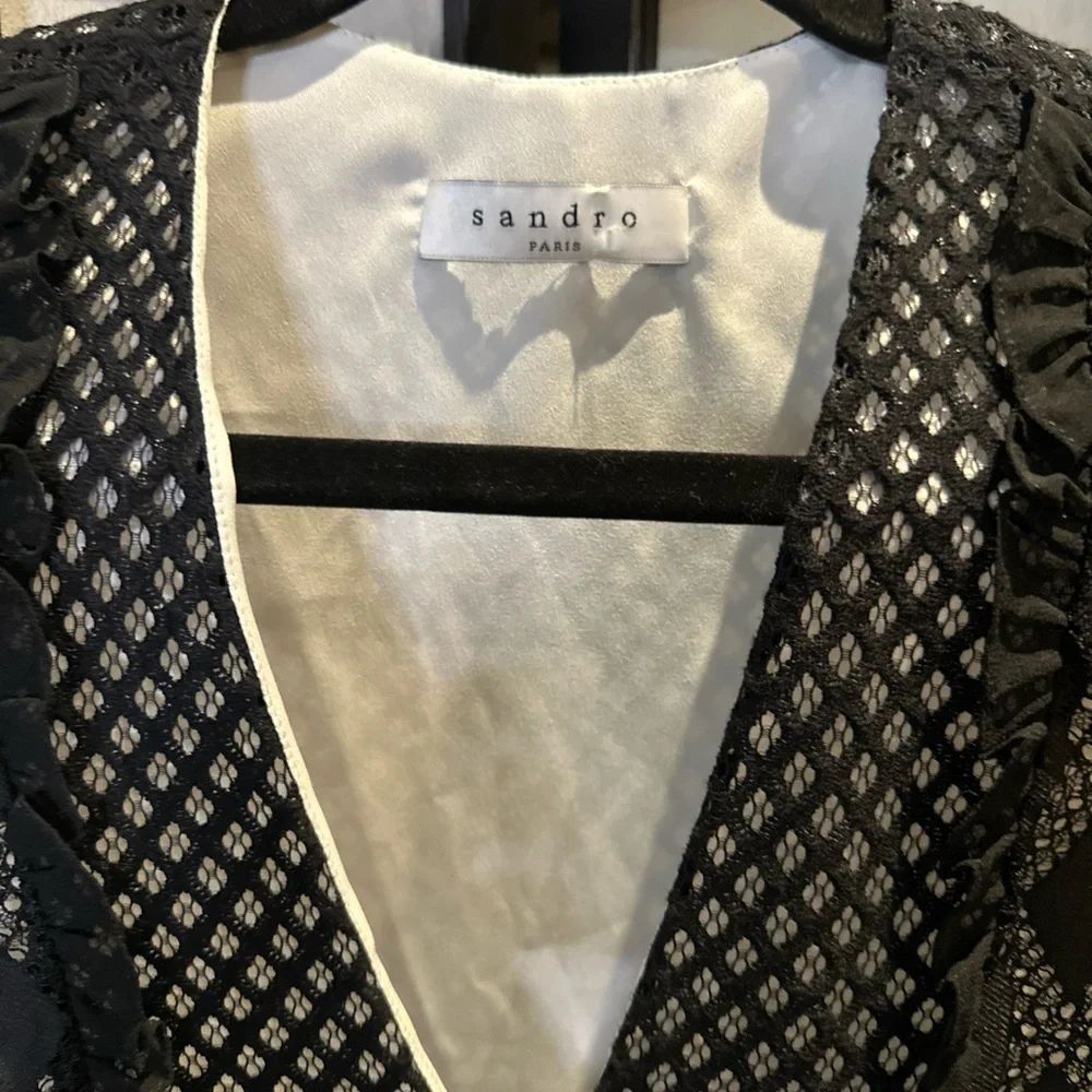 Sandro Paris Reem Lace Shift Dress - Picture 4 of 7